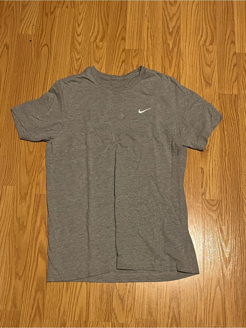 Nike Gray Short Sleeve Tee with White Swoosh